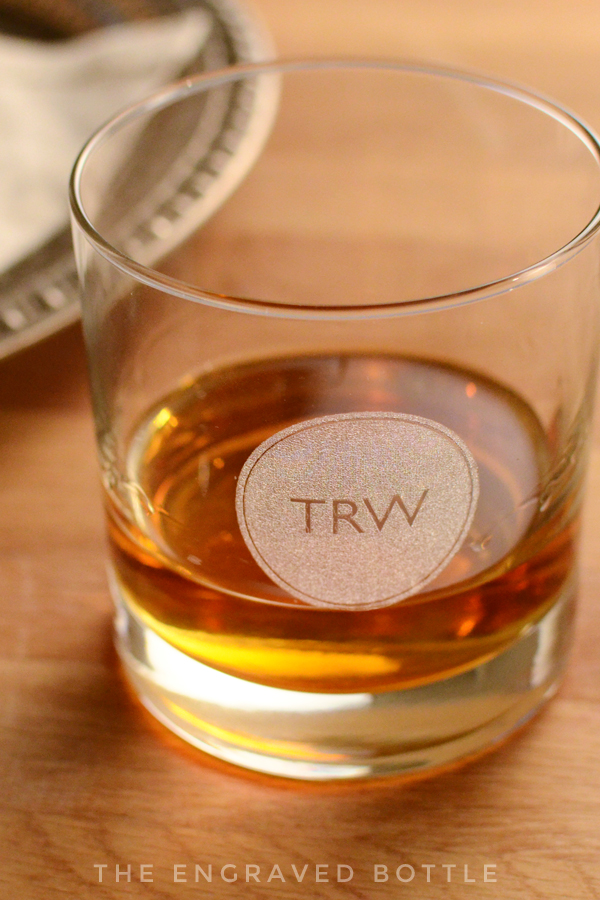 Monogram Whiskey Glass